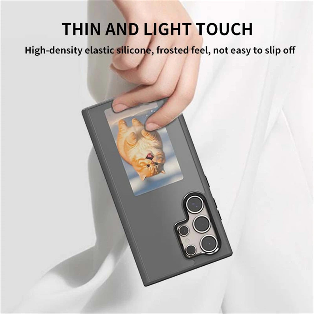 SmartInk™ E-Ink NFC Phone Case – DIY Customizable Display for Samsung Galaxy