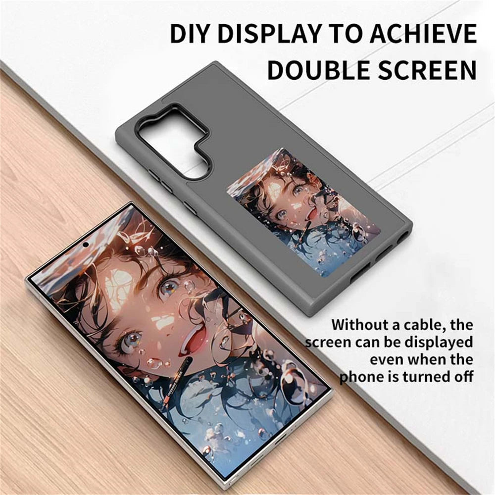 SmartInk™ E-Ink NFC Phone Case – DIY Customizable Display for Samsung Galaxy
