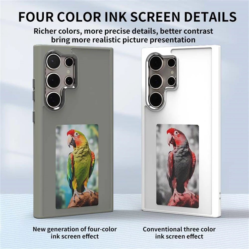 SmartInk™ E-Ink NFC Phone Case – DIY Customizable Display for Samsung Galaxy