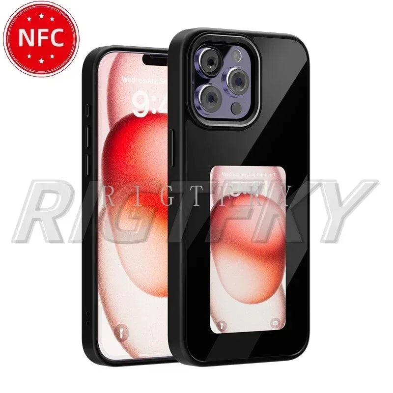 SmartInk™ E-Ink NFC Phone Case – DIY Customizable Display for iPhone 11/12/13/14/15/16