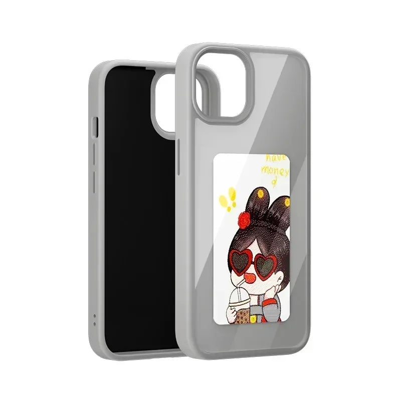 SmartInk™ E-Ink NFC Phone Case – DIY Customizable Display for iPhone 11/12/13/14/15/16